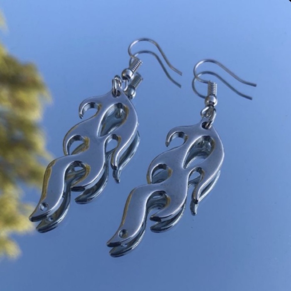 flame earrings